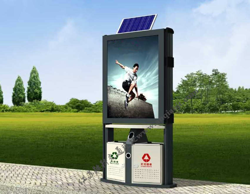 现代垃圾箱AN3042-垃圾箱广告灯箱图片