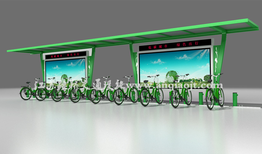 公共自行车棚AN2015-公共自行车雨棚设计图片